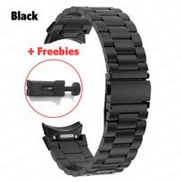 Metalinis dirželis, skirtas Samsung Galaxy Watch 6 4 40 mm 44 mm apyrankė Vieno paspaudimo priedas Galaxy Watch5 Pro 45 mm, skirtas Galaxy Watch 6 Classic 43 mm 47 mm apyrankei Watch 6 Classic 47mm juoda