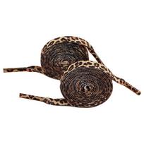 1Pora 80/120/160CM Klasikinio leopardinio rašto batų raišteliai Creative Unisex sportbačiai Drobiniai batų nėriniai Plokšti batų raišteliai Batų raišteliai 80cm geltona