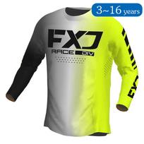 vaikas Motocross Jersey lenktynės Visureigis dviratis MX Enduro MOTO Motociklas berniukas mergaitė vaikas 5 6 7 8 9 10 11 12 13 14 15 16 M-Jersey-kid yellow