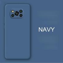 Poco X3 Pro X 3 NFC dėklas Naujas pilno dangčio skysto silikono minkštas apsauginis galinis dangtelis skirtas Xiaomi Poco X3 Pro Pocox3 X 3 NFC For Poco x3 NFC mėlyna