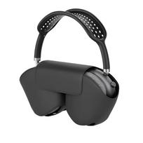 Belaidės „Bluetooth 5.0“ ausinės su mikrofono ausinėmis Stereo garso ausinės per ausis Sporto žaidimų ausinės su odiniu dangteliu juoda