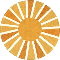 Boho apvalūs kilimai skalbiami neslystantis apvalus plotinis kilimas kilimas svetainei saulės vaivorykštės rašto apvalus kilimas miegamajam svetainei valgomajam 80x80cm-32x32in