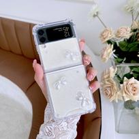 Prabangus džiovintų tikrų gėlių dėklas moterims, skirtas Samsung Galaxy Z Flip 4 2 3 1, skaidrus, skaidrus, atsparus smūgiams, minkštas, flip4 Flip3 Flip2 dangtelis Z Flip 4