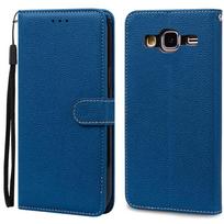 Dėklas Samsung Galaxy J3 2016, atverčiamas odinis viršelis Samsung J3 2016 dėklui, piniginė, telefono dėklas Samsung Galaxy J3 6 2016 J320F For Samsung J3 2016 tamsiai mėlyna spalva
