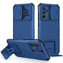 Skirta Samsung Galaxy A52 5G dėklas su slankiojančia kameros apsauga, telefono dėklai, skirti Samsung A52 A72 A 72 52 S A52S SM-A525F/DS, su stoveliu For Galaxy A52 5g mėlyna