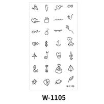 Animacinis Tatuiruotės Lipdukas Atsparus Vandeniui Mažas Šviežias Vaikams Mielas Tatuiruotės Lipdukas 75 * 140MM (die) white