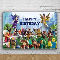 Karštas Roblox Gimtadienio Vakarėlio Dekoras Žaidimo Balionai Vienkartiniai Indai Fonas Vaikams Berniuko Vakarėlio Reikmenys Kūdikio Sutiktuvių Žaislas Dovanos