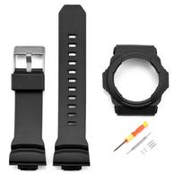CASIO G-SHOCK GA-110/150/200/201/300/310 laikrodžio apyrankė dervos rėmelis rėmo apsauga buferis dėklas dėžutė apyrankė korpusas apyrankė juoda