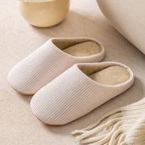 Patogios lininės šlepetės: Kvėpuojantis, Tylus, Minkštas padėklas vyrams ir moterims 38-39 (Size up if small) beige