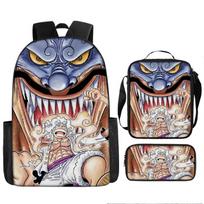 VIENAS gabalas mokyklinė kuprinė Luffy didelės talpos paaugliams, pradinių klasių mokiniams, 3–6 klasių, paaugliams berniukams kuprinės komplektas 17-inch backpack