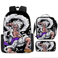 VIENAS gabalas mokyklinė kuprinė Luffy didelės talpos paaugliams, pradinių klasių mokiniams, 3–6 klasių, paaugliams berniukams kuprinės komplektas 17-inch backpack