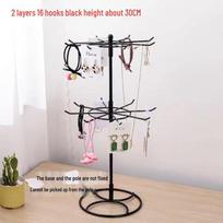 Rotating Night Market Display Stand for Jewelry and Accessories white