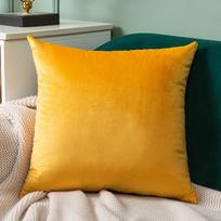 Vienos spalvos aksominė pagalvės užvalkalas sofai, biuro lovos pliušinis pagalvės užvalkalas, olandiško aksomo pagalvės užvalkalas 40 * 40cm (excluding pillow core) orange
