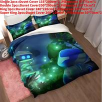 Astro Bot Animacinis Patalynės Antklodės Užvalkalas Pagalvės Užvalkalas Rinkinys Vienviečiui Miegamajam Dviguliam Style G,King(240x220cm)