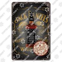 Retro viskio plakatas Metalinės skardinės lentelės Viskio vyno taurė Vintažinė metalinė plokštelė Baro klubo užeigos svetainės namų sienų dekoras 20x30cm（7.8x11.8inch） gray