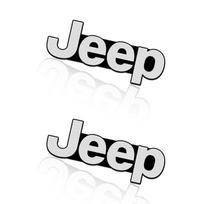 2/4 vnt. 3D aliuminio automobilio garso kolonėlės dekoratyvinis ženklelis lipdukas Jeep JK JL TJ Renegade Patriot Wrangler Cherokee Patriot Trail Liberty 2pcs white