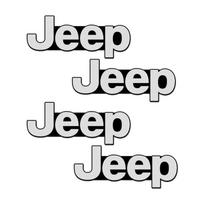 2/4 vnt. 3D aliuminio automobilio garso kolonėlės dekoratyvinis ženklelis lipdukas Jeep JK JL TJ Renegade Patriot Wrangler Cherokee Patriot Trail Liberty 4pcs