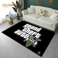 Grand Theft Auto žaidimai 3D GTA Žaidėjo kilimas kilimėlis namams svetainei miegamajam sofai durų kilimėlis dekoras, vaikiškas kilimas neslystantis grindų kilimėlis 40x60cm gray