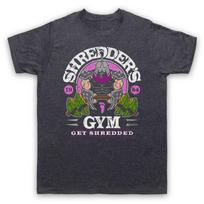 Paauglių Mutantinių Vėžliukų SHREDDER'S GYM Anime Spausdinimo Grafinis T-shirt Vyriškas ir Moteriškas Trumpomis Rankovėmis T-shirt Vasariniai Drabužiai Streetwear M gray