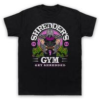Paauglių Mutantinių Vėžliukų SHREDDER'S GYM Anime Spausdinimo Grafinis T-shirt Vyriškas ir Moteriškas Trumpomis Rankovėmis T-shirt Vasariniai Drabužiai Streetwear S gray