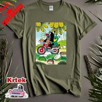 Šaunus Mažojo Kurmio Istorijos Dviratis Marškinėliai Vyrams Moterims Apvalus Kaklas Grynos Medvilnės Viršutiniai Drabužiai Animaciniai Draugai Kartu Nauji Drabužiai marškinėliai dovana 4XL black