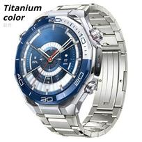 22 mm titano apyrankė HUAWEI WATCH Ultimate 1/2 Buds metalinė prabangi greito atsegimo apyrankė, skirta Huawei Watch 5 4/GT 6 5 4 Pro 3 2 46 mm GT2e GT3 SE Huawei GT3 Pro 46mm medžio vilko spalva