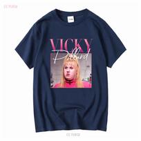 Vicky Pollard Little Britain Vintažiniai marškinėliai ilgomis arba trumpomis rankovėmis vintažiniai Išplauti madingi Šiek tiek minkšti su grafika Unisex L gray