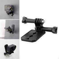 Action Camera Mount Holder,Easy Attach to Metal Quick Release Bracket Rotation Support for Car black