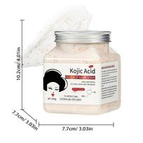 500g Kavos kūno šveitiklis Šveitiklis Giliai valanti formulė Odos šerpetojimo šalinimas Didelė buteliuko odos priežiūra Grožio produktas Kojic Acid Scrub 500g white
