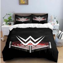 Madingi 3D imtynių sporto W-Wwe spaudiniai patalynės komplektai Lovos reikmenų rinkinys Antklodės užvalkalas Patalynės komplektas Prabangi dovana AU Single(140*210cm)3pcs