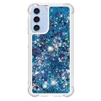 Skirta Samsung Galaxy A17 dėklas A 17 5G SM-A176B dangtelis Blizgantis skystas dėklas su smėliu Dinamiškas skystas dėklas For Funda Samsung A17 telefono dangtelis Coque For Samsung A17 5G blue