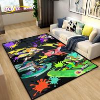 Splatoon žaidimo animacinis kilimas svetainei, miegamojo dekorui, zoniniai kilimai, virtuvės neslystantis grindų kilimėlis, kilimas, gimtadienio dovana, plakato kilimėlis 40cm x 60cm