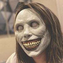 Helovino siaubo kaukė Baisi Gąsdinanti Pilno Veido Cosplay Kostiumo Aksesuaras Realistiška Šmėkliška Kaukė Šventei Vaiduoklių Namų Dekoracijoms balta