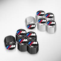 Automobilio rato oro vožtuvo dangtelis Padangos vožtuvo sandarus dangtelis Automobilio priedai BMW E91 E92 E93 E60 F10 F30 E39 E36 E87 X3 X5 X7 E46 E90 black for 5pcs gray