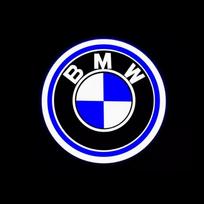 LED Automobilio durų logotipo projektoriaus lempos Sveikinimo šviesa BMW E90 E91 E92 E93 E60 E61 F10 F07 E63 E64 F12 F13 F30 E87 F20 Priedai 2 Pieces For 2 Doors&4500K&4.5W blue