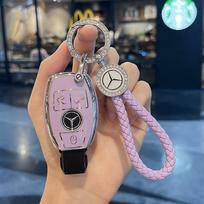 GLC GLB TPU Automobilio Raktų Dėklas Dangtelis Korpusas Mercedes Benz AMG A B C E GL S GLA GLK CLS Klasėms W204 W205 W212 W176 W463 Raktų Pakabukas Acc gray