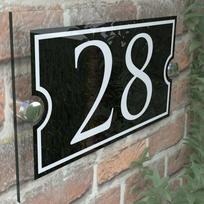 Kaltinio geležies namų numeriai 1-999 Personalizuota adreso lentelė Modernus durų ženklas TY0028-b įvairiaspalvis