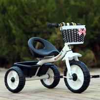 Lengvas Lauko Pedalinis Automobilis Vežimėlis Triciklas 1-5 Metų Amžiaus balta
