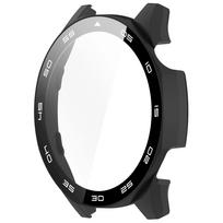 Dėklas Huawei Watch GT 5/GT5 Pro 46mm Grūdinto stiklo ekrano apsauga ir kietas PC apsauginis rėmelis Huawei GT5 dangtelio priedai for GT5 46mm gray