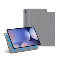 Magnetinis dėklas Samsung Galaxy Tab S10 Ultra 14.6 S10 FE Plus 13.1  S10+ S9+ 12.4  S9 FE 10.9 S8 S7 11 colių planšetiniam kompiuteriui Išmanusis dangtelis S9 FE 10.9 inch pilka spalva