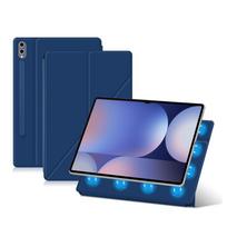 Magnetinis dėklas Samsung Galaxy Tab S10 Ultra 14.6 S10 FE Plus 13.1  S10+ S9+ 12.4  S9 FE 10.9 S8 S7 11 colių planšetiniam kompiuteriui Išmanusis dangtelis Tab S7 FE 12.4 mėlyna