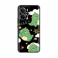 Skirta Realme 14 5G dėklas Minkštas matinis silikoninis galinis dangtelis Skirta Realme 14T Fundas Realme14 Animacinių gėlių telefono dėklai Skirta Realme 14T Realme 14 5G black