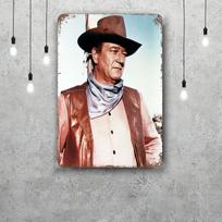 John Wayne Klasikinis Plakatas Rūdyta Metalo Plokštelė Retro Dekoratyvinė Plokštelė Baras Vyro Urvas Garažas Klubas Metalo Ženklas Sienos Dekoracija 30x40cm(11.8x15.7inch)