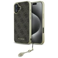 Etui do iPhone 16 Guess Hardcase Charms Collection Brązowy