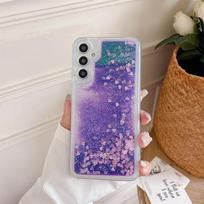 Blizgus silikoninis dėklas, skirtas Samsung Galaxy A17 A16 A26 A36 A56 A07 A15 A25 A35 A55 5G A14 A24 A34 A54 A05S A73 A53 A23 A13 Dangtelis For Samsung A05S violetinė
