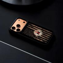 Case IH Traktoriaus Logotipas Telefono dėklas IPhone 17 16 15 14 13 12 Pro Max Plus Juodas Rėmelis Kietas Korpusas iPhone17