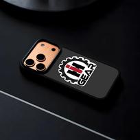 Case IH Traktoriaus Logotipas Telefono dėklas IPhone 17 16 15 14 13 12 Pro Max Plus Juodas Rėmelis Kietas Korpusas iPhone 16e black
