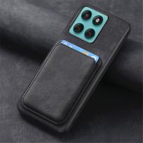 Magsafe odinis dėklas Motorola Edge 60 Fusion Stylus 50pro Ultra magnetinei piniginei su kortelių kišenėle Moto G96 G75 E15 for edge 60 pro black