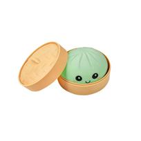 New Smiley Big Cage Baozi Pinch Music Decompression Simulation Large Size Baozi Toy Pinch Music Slow Rebound beige