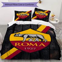 A.S. Roma rašto patalynės komplektas, antklodės užvalkalas, pagalvės užvalkalas, namų dekoracija, gimtadienio dovana (1 * antklodės užvalkalas + 2 * pagalvės užvalkalai be šerdies)03 140x200cm